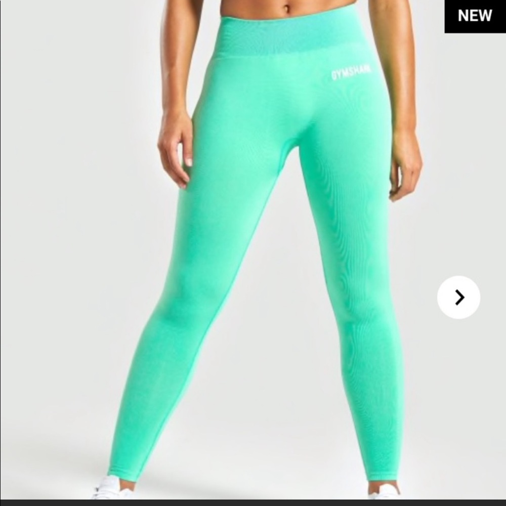 NWOT pistachio ice cream gym shark leggings